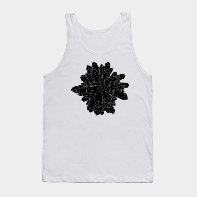 Black Crystal Tank Top by FillSwitch